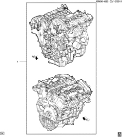 4-CYLINDER ENGINE Buick LaCrosse/Allure 2012-2016 GB,GM,GT ENGINE ASM & PARTIAL ENGINE (LFX/3.6-3)