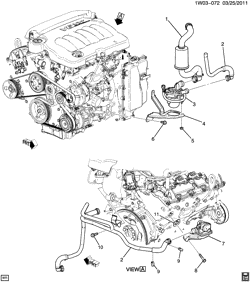 FUEL SYSTEM-EXHAUST-EMISSION SYSTEM Chevrolet Impala 2012-2013 W A.I.R. PUMP & RELATED PARTS (LFX/3.6-3, NU6)