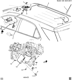 КРЕПЛЕНИЕ КУЗОВА-КОНДИЦИОНЕР-АУДИОСИСТЕМА Chevrolet Equinox 2012-2012 L COMMUNICATION SYSTEM ONSTAR (UE1)
