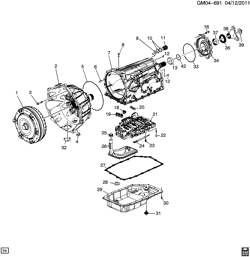 TRANSMISSÃO MANUAL 6 MARCHAS Chevrolet Camaro Coupe 2013-2015 ES37-67 AUTOMATIC TRANSMISSION (MYD) (6L90) CASE & RELATED PARTS