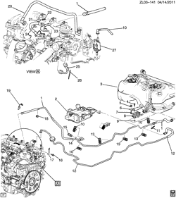 FUEL SYSTEM-EXHAUST-EMISSION SYSTEM Chevrolet Captiva Sport (Canada and US) 2012-2012 LF FUEL SUPPLY SYSTEM (LEA/2.4K)