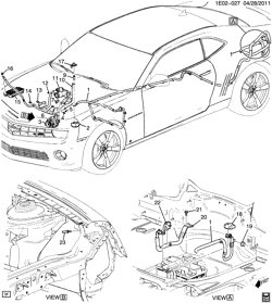 MOTOR DE ARRANQUE-GENERADOR-IGNICIÓN-SISTEMA ELÉCTRICO-LUCES Chevrolet Camaro Coupe 2013-2015 ES37-67 CABLES BATERÍA (LSA/6.2P)