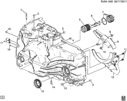 ТОРМОЗА Chevrolet Sonic Sedan (NON CANADA AND US) 2013-2017 JS,JT69 AUTOMATIC TRANSMISSION (MH9)(6T30) CASE