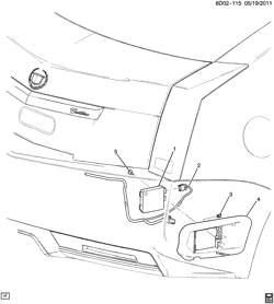 LÂMPADAS-ELÉTRICAS-IGNIÇÃO-GERADOR-MOTOR DE ARRANQUE Cadillac CTS Coupe 2012-2014 D47 SENSOR SYSTEM/SIDE COLLISION (UFT)