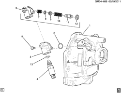 BRAKES Cadillac CTS Wagon 2011-2014 DN35-47-69 6-SPEED MANUAL TRANSMISSION PART 7 (MG9) REVERSE LOCKOUT