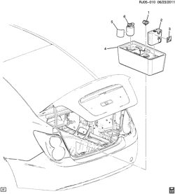 ТОРМОЗА-ЗАДНИЙ МОСТ-КАРДАННЫЙ ВАЛ-КОЛЕСА Chevrolet Sonic Sedan (Canada and US) 2012-2013 JU,JV,JW69 TIRE INFLATOR (KTI)
