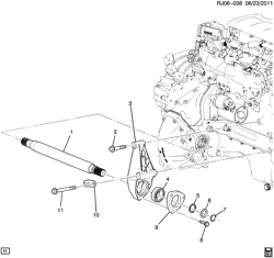 FRONT SUSPENSION-STEERING Chevrolet Sonic Sedan (Canada and US) 2012-2017 JV,JW69 DRIVE AXLE/FRONT INTERMEDIATE (MANUAL MZ4)