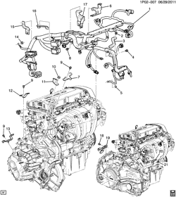 LÂMPADAS-ELÉTRICAS-IGNIÇÃO-GERADOR-MOTOR DE ARRANQUE Chevrolet Cruze (Carryover Model) 2013-2016 P69 WIRING HARNESS/ENGINE (LUW/1.8H,LWE/1.8G)