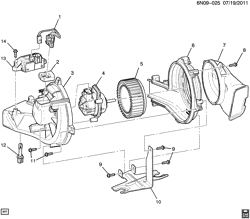 BODY MOUNTING-AIR CONDITIONING-AUDIO/ENTERTAINMENT Cadillac SRX 2010-2010 N AUXILIARY REAR BLOWER ASM (CJ4)(2ND DES)