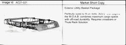 ACESSÓRIOS Buick Enclave (2WD) 2007-2015 RV1 CARRIER PKG/EXTERIOR UTILITY BASKET