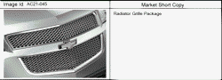 ACCESSOIRES Buick Enclave (2WD) 2009-2012 RV1 ENSEMBLE DE CALANDRE/RADIATEUR (CHROME)(X88)