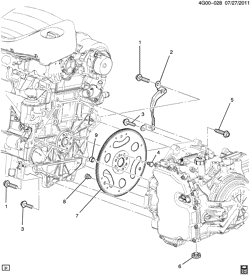 4-CYLINDER ENGINE Buick Regal 2012-2013 GS ENGINE TO TRANSMISSION MOUNTING (LHU/2.0V,MHK)