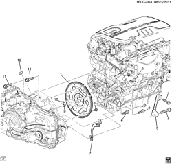 6-CYLINDER ENGINE Chevrolet Orlando 2013-2014 P75 ENGINE TO TRANSMISSION MOUNTING (LEA/2.4K, AUTOMATIC TRANSMISSION MH8)