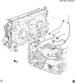 CAIXA TRANSFERÊNCIA Buick Regal 2014-2017 GP,GR,GS AUTOMATIC TRANSMISSION OIL COOLER PIPES (LTG/2.0X, M7U,M7W)