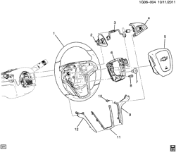 FRONT SUSPENSION-STEERING Chevrolet Malibu 2013-2015 GC STEERING WHEEL & HORN PARTS (LEATHER N34)