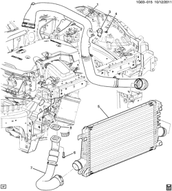 FUEL SYSTEM-EXHAUST-EMISSION SYSTEM Chevrolet Malibu 2013-2015 GC,GD TURBOCHARGER INTERCOOLER SYSTEM (LTG/2.0X)