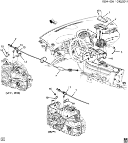 АВТОМАТИЧЕСКАЯ КОРОБКА ПЕРЕДАЧ Chevrolet Malibu 2013-2013 G SHIFT CONTROL/AUTOMATIC TRANSMISSION