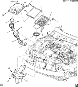 FUEL SYSTEM-EXHAUST-EMISSION SYSTEM Chevrolet Malibu 2013-2015 GC,GD AIR INTAKE SYSTEM (LTG/2.0X)