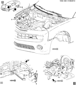 MOTOR DE ARRANQUE-GENERADOR-IGNICIÓN-SISTEMA ELÉCTRICO-LUCES Chevrolet Camaro Coupe 2012-2012 EF,ES CONTROL FARO-NIVELACIÓN (INTENSIDAD ALTA T4F, NIVEL AUTOMÁTICO TR7)(2ND DES)