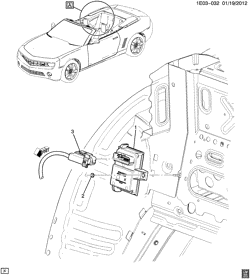ТОПЛИВНАЯ СИСТЕМА-ВЫХЛОП-]СИСТЕМА КОНТРОЛЯ ТОКСИЧНОСТИ ВЫХЛ. ГАЗОВ Chevrolet Camaro Convertible 2011-2015 EF,ES67 FUEL CONTROL MODULE