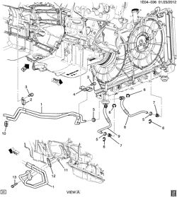 AUTOMATIC TRANSMISSION Chevrolet Camaro Convertible 2013-2015 ES AUTOMATIC TRANSMISSION OIL COOLER PIPES (MYC)