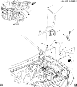 MOTOR DE ARRANQUE-GENERADOR-IGNICIÓN-SISTEMA ELÉCTRICO-LUCES Buick LaCrosse/Allure 2012-2012 GB,GM CABLES BATERÍA (LUK/2.4R)(1ST DES)