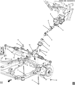 FRONT SUSPENSION-STEERING Cadillac XTS 2013-2017 G STEERING SYSTEM & RELATED PARTS (HYDRAULIC POWER NXC)