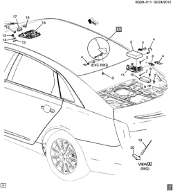 BODY MOUNTING-AIR CONDITIONING-AUDIO/ENTERTAINMENT Cadillac XTS 2013-2013 GD COMMUNICATION SYSTEM ONSTAR(UE1)