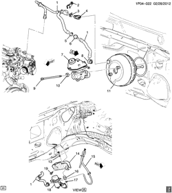 АВТОМАТИЧЕСКАЯ КОРОБКА ПЕРЕДАЧ Chevrolet Cruze (Carryover Model) 2013-2016 P69 BRAKE BOOSTER & MASTER CYLINDER MOUNTING (LUV/1.4B)