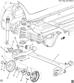 FRAMES-SPRINGS-SHOCKS-BUMPERS Chevrolet Spark 2013-2015 CV48 SUSPENSION/REAR PART 1
