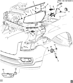 DÉMARREUR - ALTERNATEUR - ALLUMAGE - ÉLECTRIQUE - LAMPES Chevrolet Traverse (2WD) 2013-2016 RV1 FEUX AVANT (G.M.C. Z88, SAUF PHARE À DÉCHARGE À HAUTE INTENSITÉ TVD)