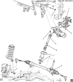 ПЕРЕДН. ПОДВЕКА, УПРАВЛ. Chevrolet Spark 2013-2015 CV48 STEERING SYSTEM & RELATED PARTS
