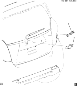 BODY MOLDINGS-SHEET METAL-REAR COMPARTMENT HARDWARE-ROOF HARDWARE Chevrolet Spark 2013-2015 CV48 NAMEPLATES