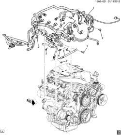 STARTER-GENERATOR-IGNITION-ELECTRICAL-LAMPS Chevrolet Camaro Coupe 2010-2010 EE,EF WIRING HARNESS/ENGINE (LLT/3.6V)