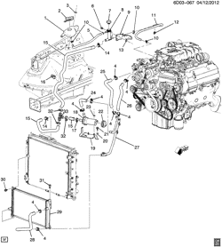 FUEL SYSTEM-EXHAUST-EMISSION SYSTEM Cadillac STS 2006-2008 DX29 SUPERCHARGER COOLING SYSTEM (LC3/4.4D)