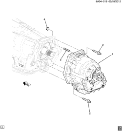 TRANSMISSÃO MANUAL 6 MARCHAS Cadillac ATS Coupe 2015-2017 AB,AC,AD,AG47 TRANSFER CASE MOUNTING (ALL-WHEEL DRIVE F46)