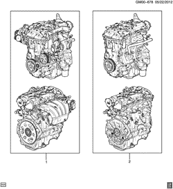 MOTOR 4 CILINDROS Cadillac CTS Sedan 2014-2017 AF,AK,AL69 ENGINE ASM & PARTIAL ENGINE (LTG/2.0X)