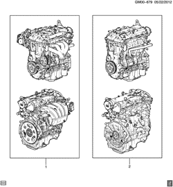 MOTOR 4 CILINDROS Cadillac ATS Sedan 2014-2017 AB,AC69 ENGINE ASM & PARTIAL ENGINE (LCV/2.5A)