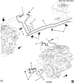 FUEL SYSTEM-EXHAUST-EMISSION SYSTEM Cadillac ATS 2013-2013 A FUEL SUPPLY SYSTEM (LFX/3.6-3)