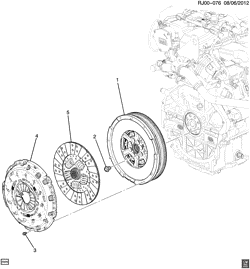 4-CYLINDER ENGINE Chevrolet Trax (Canada and Mexico) 2013-2017 JU76 CLUTCH (MANUAL MR5,M4P)