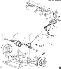 FRONT SUSPENSION-STEERING Chevrolet Camaro Coupe 2013-2015 ES37-67 STEERING SYSTEM & RELATED PARTS
