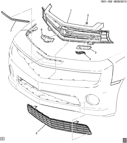 LUBRIFICAÇÃO - ARREFECIMENTO - GRADE DO RADIADOR Chevrolet Camaro Coupe 2013-2013 EF,ES GRILLE/RADIATOR (HOT-WHEELS EDITION HWS)