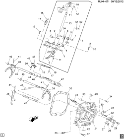 5-SPEED MANUAL TRANSMISSION Chevrolet Sonic Sedan (NON CANADA AND US) 2013-2017 JR,JS69 5-SPEED MANUAL TRANSMISSION (MXP) D16 SELECTOR SHAFT AND FORK