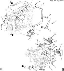 FUEL SYSTEM-EXHAUST-EMISSION SYSTEM Buick LaCrosse/Allure 2013-2014 GB,GM69 A.I.R. PUMP & RELATED PARTS (LUK/2.4R, CALIFORNIA EMISSION NU6)