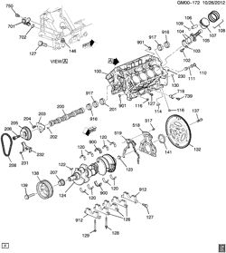 6-CYLINDER ENGINE Chevrolet Camaro Convertible 2011-2015 ES37-67 ENGINE ASM-6.2L V8 PART 1 CYLINDER BLOCK & RELATED PARTS (L99/6.2J)