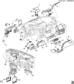 PARABRISA - LIMPADOR - ESPELHOS - PAINEL DE INSTRUMENTO - CONSOLE - PORTAS Chevrolet Impala (New Model) 2014-2017 GX,GY,GZ69 INSTRUMENT PANEL PART 3 ELECTRICAL