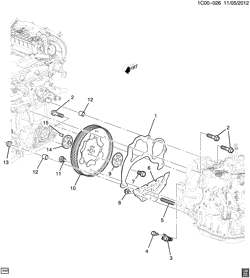 4-CYLINDER ENGINE Chevrolet Spark 2014-2015 CV48 ENGINE TO TRANSMISSION MOUNTING (LL0/1.2-9, AUTOMATIC M4M)