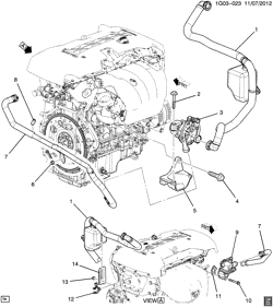 FUEL SYSTEM-EXHAUST-EMISSION SYSTEM Chevrolet Impala (New Model) 2014-2014 GX,GY,GZ69 A.I.R. PUMP & RELATED PARTS (LKW/2.5L,EMISSION NU6)