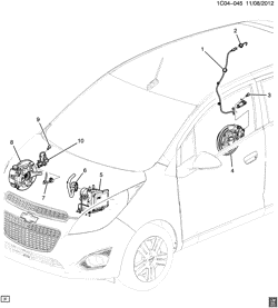 FREIOS Chevrolet Spark EV 2014-2016 CZ48 BRAKE ELECTRICAL SYSTEM