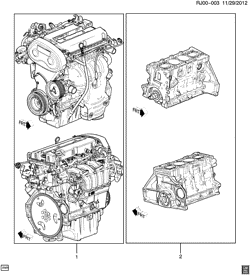 MOTOR 4 CILINDROS Chevrolet Sonic Sedan (NON CANADA AND US) 2013-2017 JR,JS,JT69 ENGINE ASM & PARTIAL ENGINE (LDE/1.6C)
